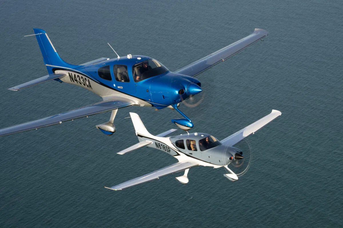 Cirrus SR22 parked on tarmac